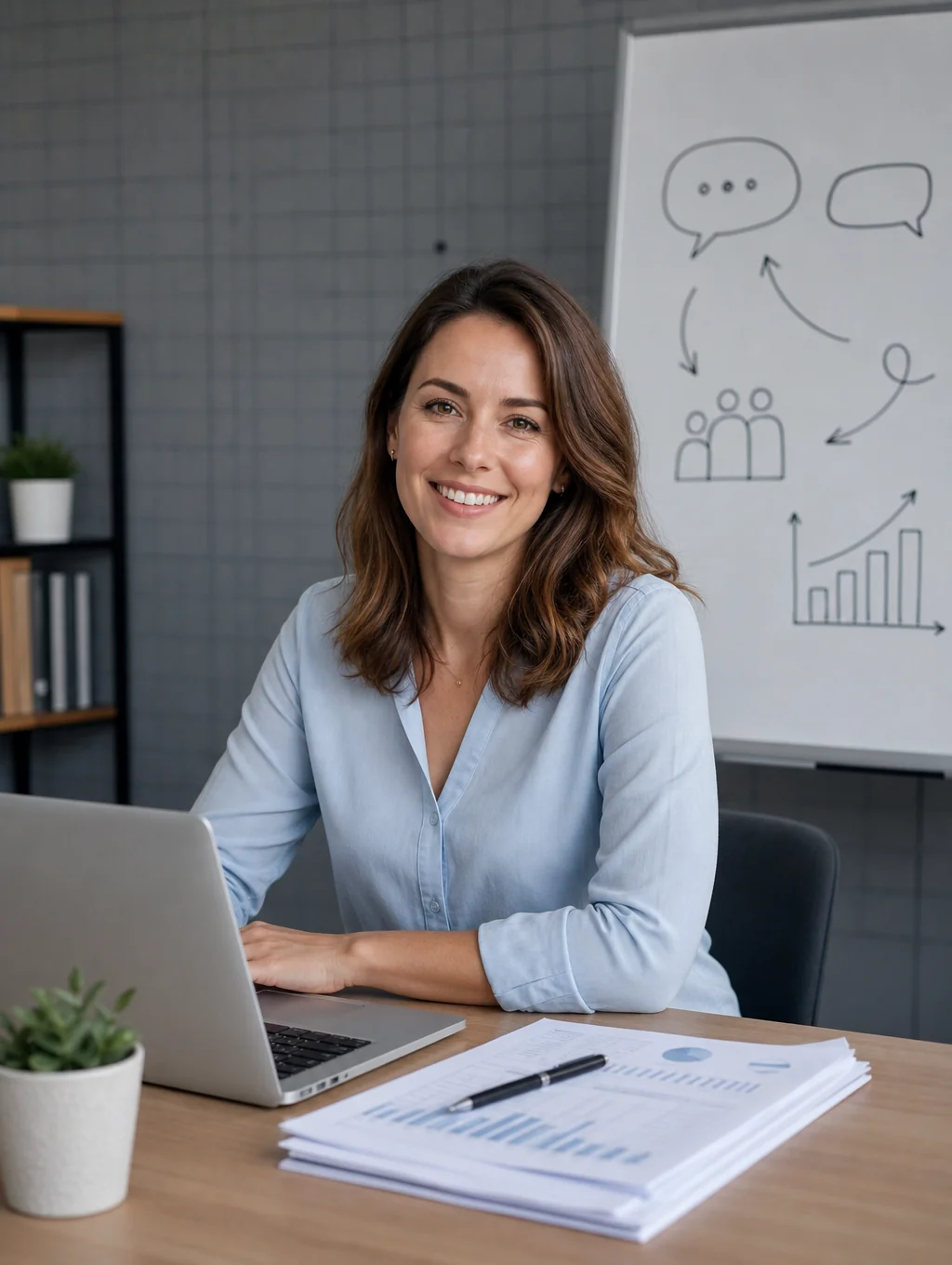 Portrait of Sophia Chen, VP of Product Strategy