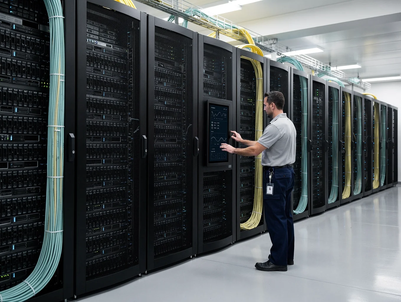 Modern server architecture and digital platform interface